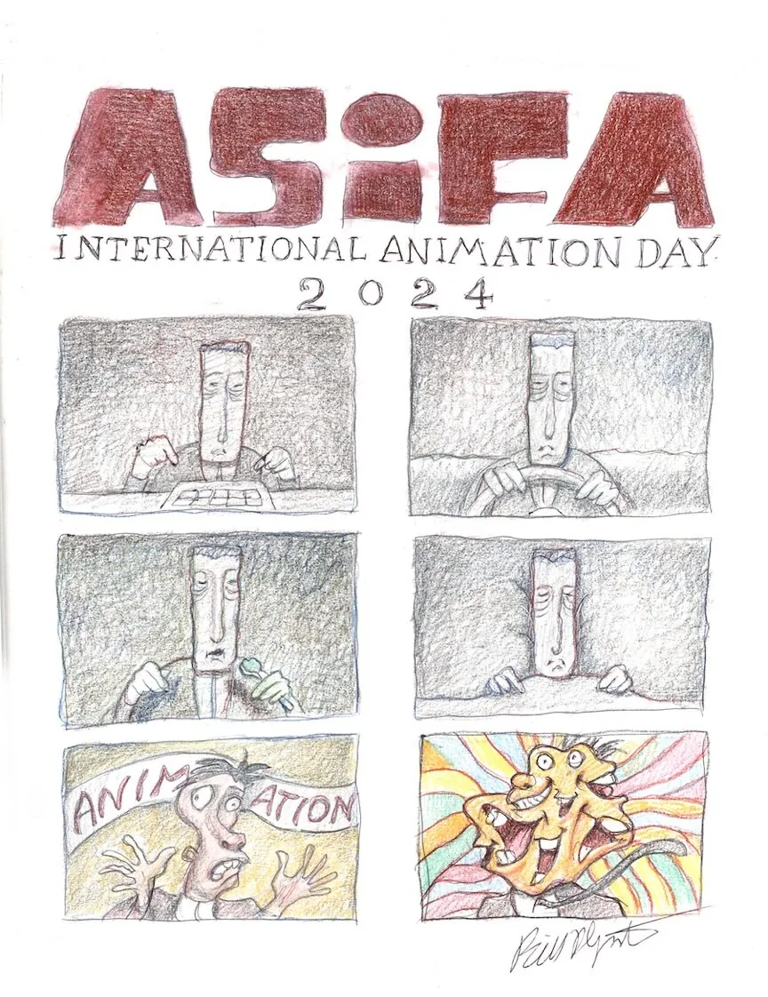 IAD 2024 Poster by Bill Plympton